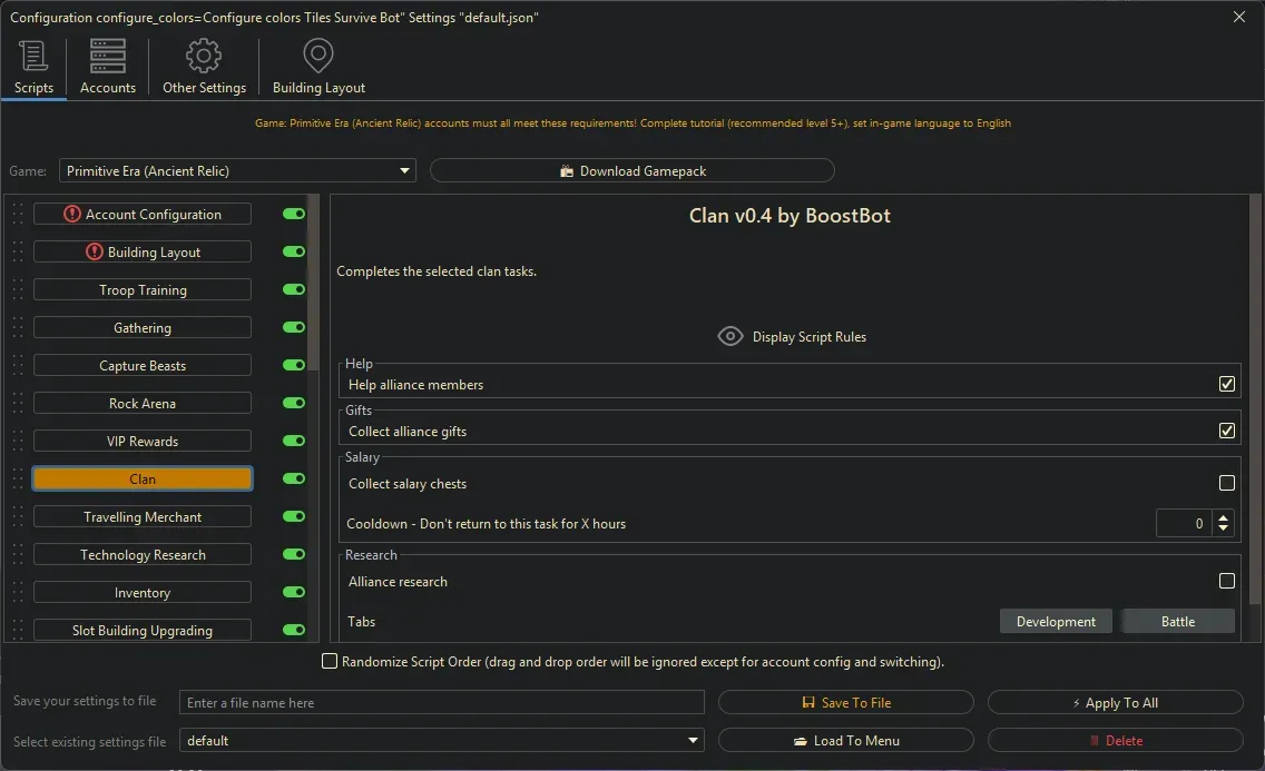 Primitive Era Bot - Clan